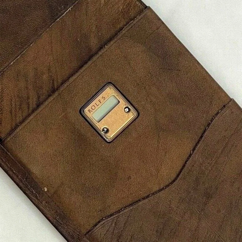 Rolfs Mens Leather Wallet Brown‎ 4.5